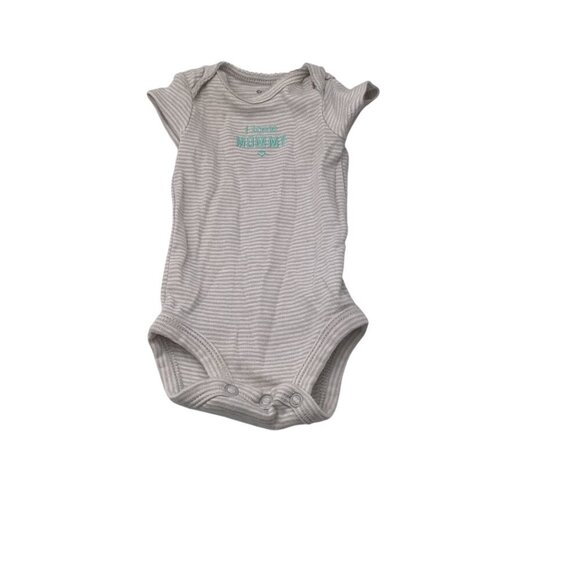 Carter's Newborn Baby Bodysuit Set Of 3 Multicolor Cotton Short & Long Sleeves - Picture 8 of 10